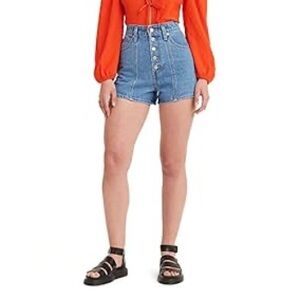 Levi Mom short blue denim 25